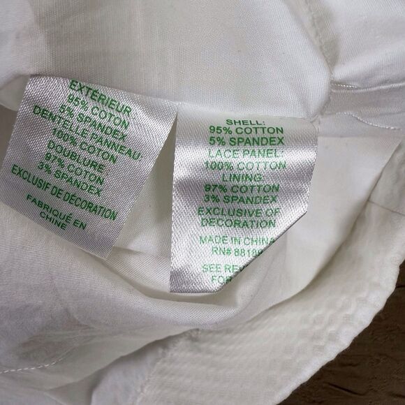 Lilly Pulitzer‎ CHARLIZE Eyelet White Shift Dress Lined Cotton Size 6 - Picture 12 of 15